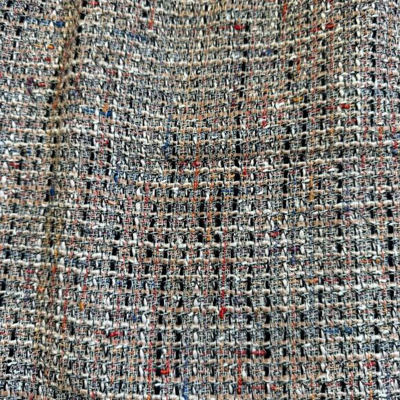 LOFT Tweed Pocket Shift Mini Skirt NEW Colorful Lined Office Siren NWT Size 12 - Picture 13 of 13